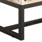 vidaXL Mueble para TV de madera maciza de acacia blanco 140x30x45 cm