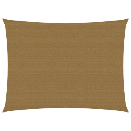 vidaXL Toldo de vela gris taupe HDPE 160 g/m² 3,5x4,5 m