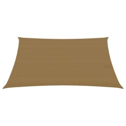 vidaXL Toldo de vela gris taupe HDPE 160 g/m² 3,5x4,5 m