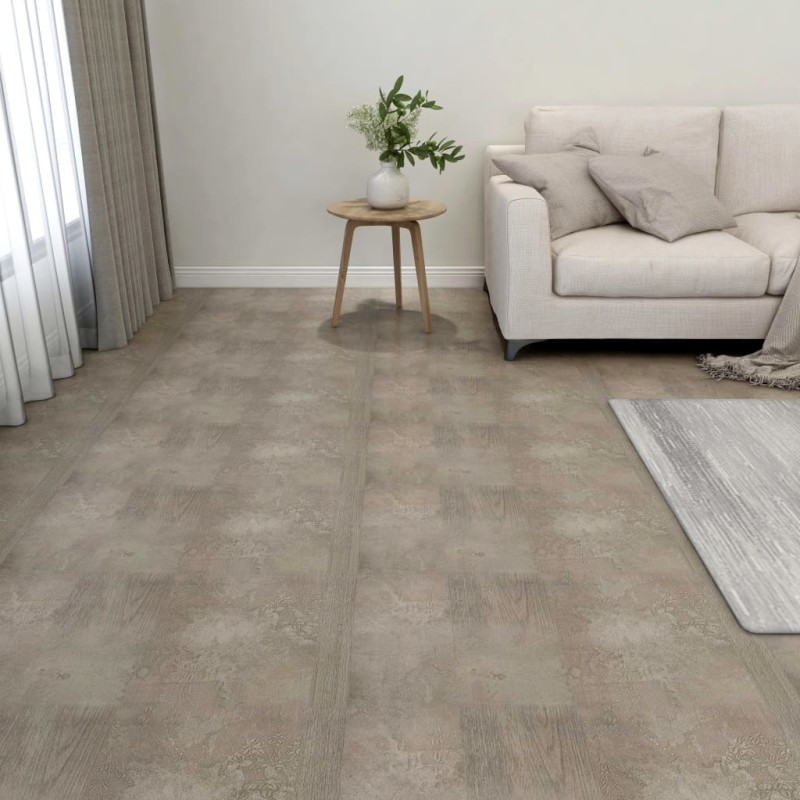 vidaXL Tarimas autoadhesivas 20 uds PVC 1,86 m² gris vidaXL Tarimas autoadhesivas 20 uds PVC 1,86 m² gris