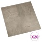 vidaXL Tarimas autoadhesivas 20 uds PVC 1,86 m² gris vidaXL Tarimas autoadhesivas 20 uds PVC 1,86 m² gris