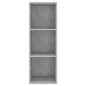 vidaXL Mueble TV pared madera contrachapada hormigón 37x37x107 cm