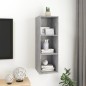 vidaXL Mueble TV pared madera contrachapada hormigón 37x37x107 cm