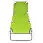 vidaXL Tumbona plegable de acero con recubrimiento polvo verde manzana vidaXL Tumbona plegable de acero con recubrimiento polvo verde manzana