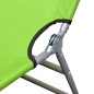 vidaXL Tumbona plegable de acero con recubrimiento polvo verde manzana vidaXL Tumbona plegable de acero con recubrimiento polvo verde manzana