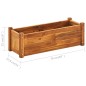 vidaXL Arriate de madera de acacia 76x27,6x25 cm vidaXL Arriate de madera de acacia 76x27,6x25 cm
