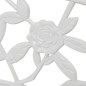 vidaXL Banco de jardín de aluminio fundido blanco 100 cm vidaXL Banco de jardín de aluminio fundido blanco 100 cm