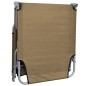vidaXL Tumbona plegable con respaldo ajustable gris topo vidaXL Tumbona plegable con respaldo ajustable gris topo