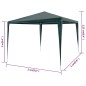 vidaXL Carpa para fiestas verde 3x3 m vidaXL Carpa para fiestas verde 3x3 m