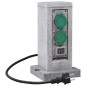 vidaXL Enchufe de jardín con sensor de ocaso columna plástico vidaXL Enchufe de jardín con sensor de ocaso columna plástico