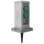 vidaXL Enchufe de jardín con sensor de ocaso columna plástico vidaXL Enchufe de jardín con sensor de ocaso columna plástico