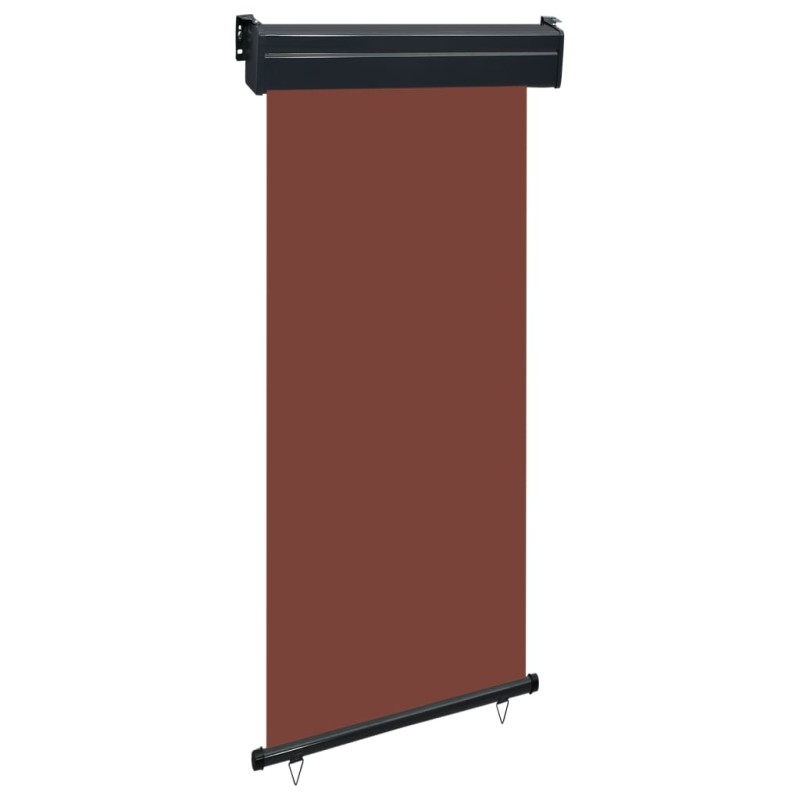 vidaXL Toldo lateral de balcón marrón 105x250 cm