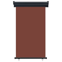vidaXL Toldo lateral de balcón marrón 105x250 cm