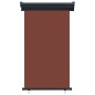 vidaXL Toldo lateral de balcón marrón 105x250 cm