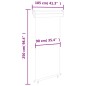 vidaXL Toldo lateral de balcón marrón 105x250 cm
