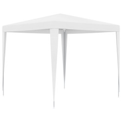 vidaXL Carpa de celebraciones blanca 2,5x2,5 m