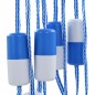 vidaXL Cuerda divisoria de seguridad para piscina 6 m plástico