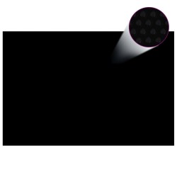 vidaXL Cubierta de piscina PE negro 300x200 cm