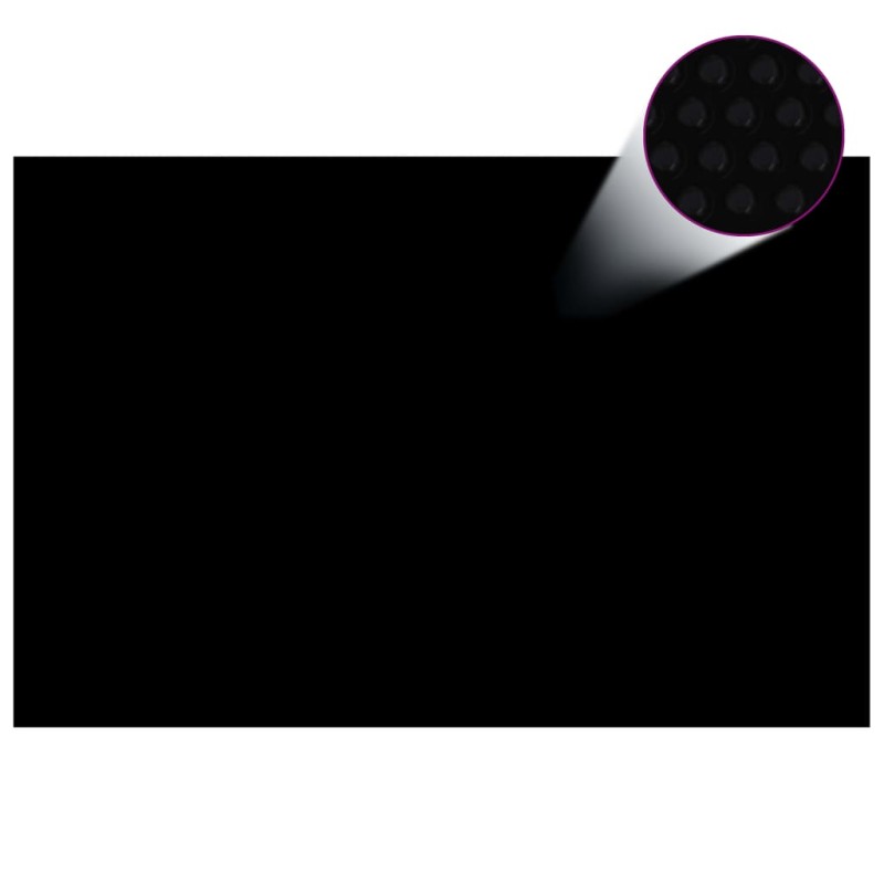 vidaXL Cubierta de piscina PE negro 300x200 cm vidaXL Cubierta de piscina PE negro 300x200 cm
