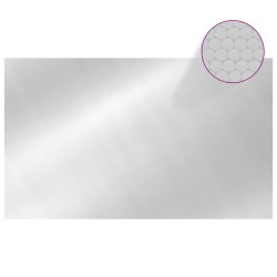 vidaXL Cubierta de piscina rectangular PE plateado 1000x600 cm