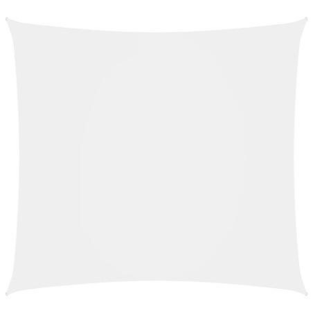 vidaXL Toldo de vela rectangular tela Oxford blanco 3,5x5 m