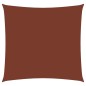 vidaXL Toldo de vela cuadrado tela Oxford terracota 5x5 m