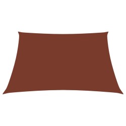 vidaXL Toldo de vela cuadrado tela Oxford terracota 7x7 m