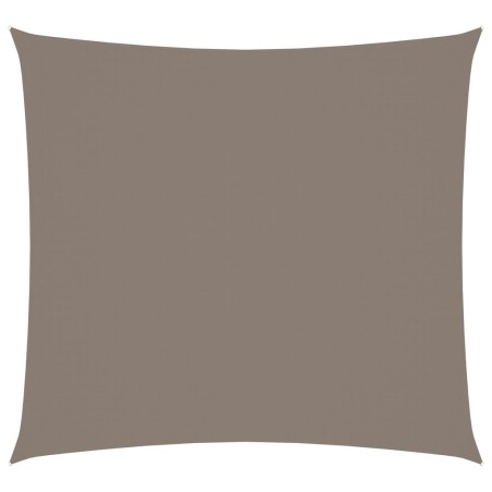 vidaXL Toldo de vela cuadrado tela Oxford gris taupe 2x2 m