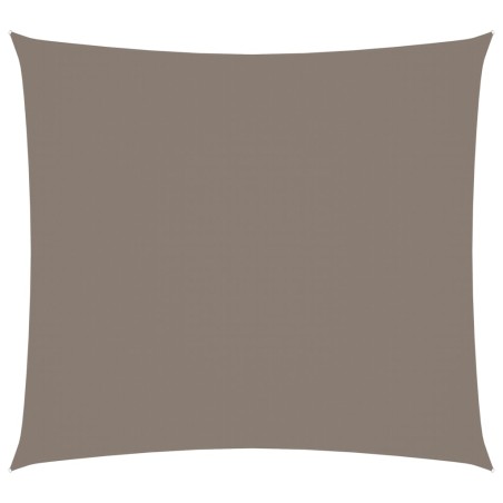 vidaXL Toldo de vela rectangular tela Oxford gris taupe 2x2,5 m
