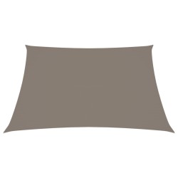 vidaXL Toldo de vela rectangular tela Oxford gris taupe 2x2,5 m