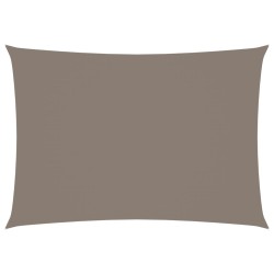 vidaXL Toldo de vela rectangular tela Oxford gris taupe 2,5x4 m