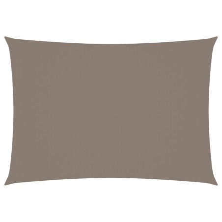 vidaXL Toldo de vela rectangular tela Oxford gris taupe 2,5x4 m