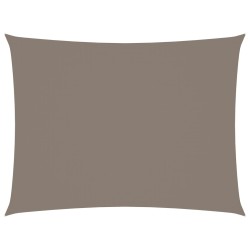 vidaXL Toldo de vela rectangular tela Oxford gris taupe 3x4,5 m