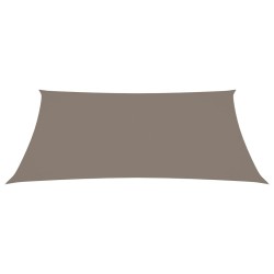 vidaXL Toldo de vela rectangular tela Oxford gris taupe 3x4,5 m