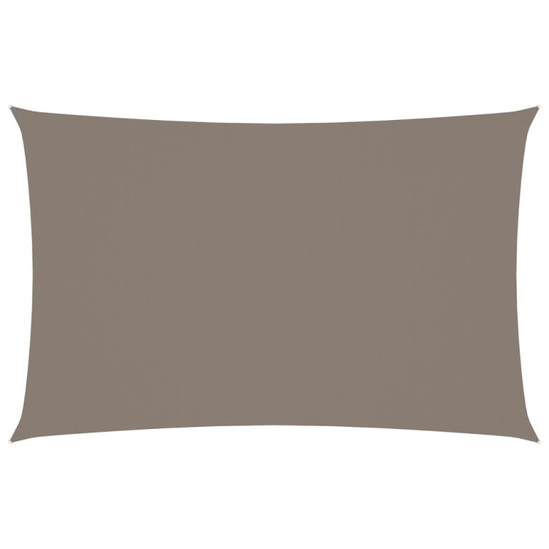 vidaXL Toldo de vela rectangular tela Oxford gris taupe 3x6 m vidaXL Toldo de vela rectangular tela Oxford gris taupe 3x6 m
