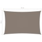 vidaXL Toldo de vela rectangular tela Oxford gris taupe 3x6 m vidaXL Toldo de vela rectangular tela Oxford gris taupe 3x6 m
