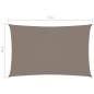 vidaXL Toldo de vela rectangular tela Oxford gris taupe 4x7 m vidaXL Toldo de vela rectangular tela Oxford gris taupe 4x7 m