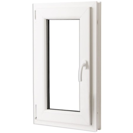 Ventana PVC oscilo-batiente triple cristal manilla der 600x1000 mm