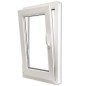Ventana PVC oscilo-batiente triple cristal manilla der 600x1000 mm