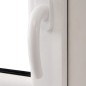 Ventana PVC oscilo-batiente triple cristal manilla der 600x1000 mm