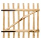vidaXL Puerta para valla 100x100 madera de avellano impregnada vidaXL Puerta para valla 100x100 madera de avellano impregnada