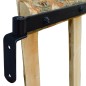vidaXL Puerta para valla 100x100 madera de avellano impregnada vidaXL Puerta para valla 100x100 madera de avellano impregnada