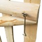 vidaXL Puerta para valla 100x100 madera de avellano impregnada vidaXL Puerta para valla 100x100 madera de avellano impregnada