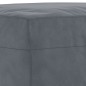 vidaXL Juego de sofás con cojines 3 piezas terciopelo gris oscuro
