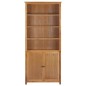 vidaXL Estantería con 2 puertas de madera maciza de roble 90x30x200 cm vidaXL Estantería con 2 puertas de madera maciza de roble 90x30x200 cm