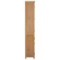 vidaXL Estantería con 2 puertas de madera maciza de roble 90x30x200 cm vidaXL Estantería con 2 puertas de madera maciza de roble 90x30x200 cm