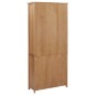 vidaXL Estantería con 2 puertas de madera maciza de roble 90x30x200 cm vidaXL Estantería con 2 puertas de madera maciza de roble 90x30x200 cm