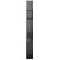 vidaXL Librería separador madera contrachapada gris brillo 80x24x186cm vidaXL Librería separador madera contrachapada gris brillo 80x24x186cm