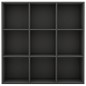 vidaXL Estantería madera de ingeniería gris 98x29x97,5 cm vidaXL Estantería madera de ingeniería gris 98x29x97,5 cm