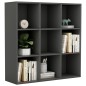 vidaXL Estantería madera de ingeniería gris 98x29x97,5 cm vidaXL Estantería madera de ingeniería gris 98x29x97,5 cm